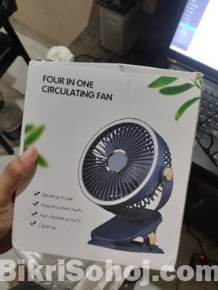 Rechargeable Fan with LED LIGHT